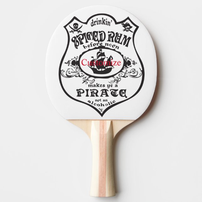 Spiced Rum Pirate Drink Thunder_Cove  Ping Pong Paddle (Front)