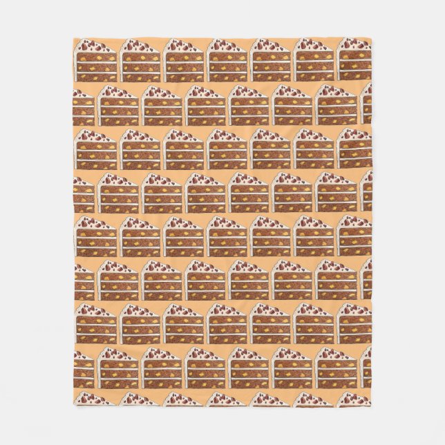 Spiced Southern Hummingbird Cake Dessert Baking Fleece Blanket (Front)