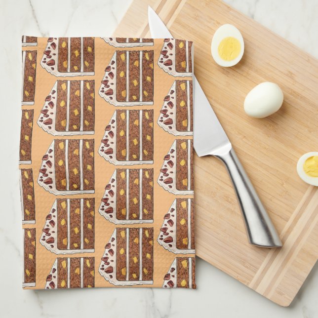 Spiced Southern Hummingbird Cake Dessert Baking Kitchen Towel (Quarter Fold)