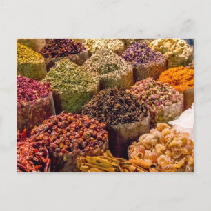 Spices of the middle east postcard