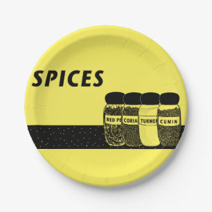 Spices Paper Plate