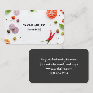 Spices Personal Chef Business Card
