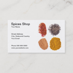 Spices Shop Business Card