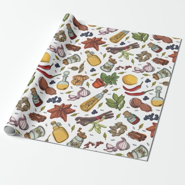 Spices Wrapping Paper (Unrolled)