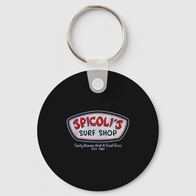Spicoli summer surf retro  keychain (Front)