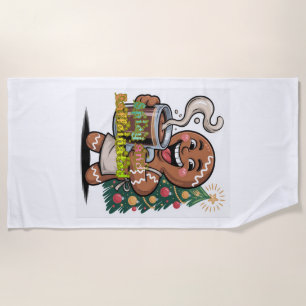 Spicy and Caffeinated Beach Towel