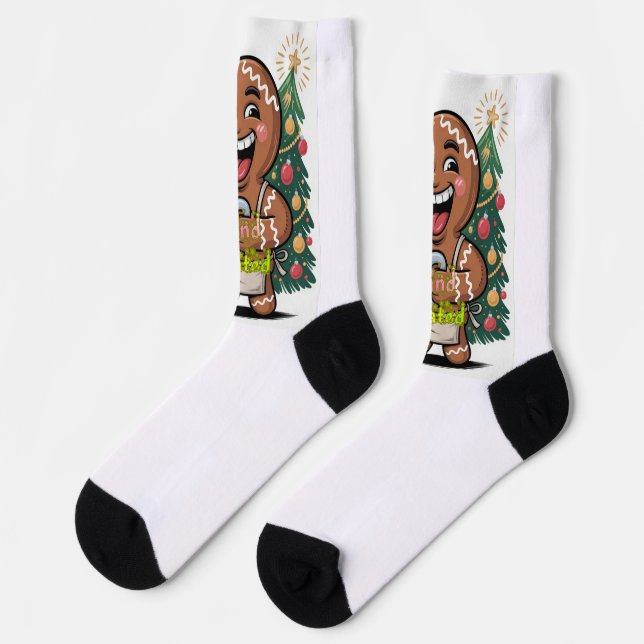 Spicy and Caffeinated Socks (Left)