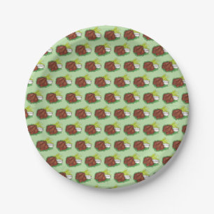 Spicy BBQ Buffalo Chicken Wings Tailgate Party Paper Plate