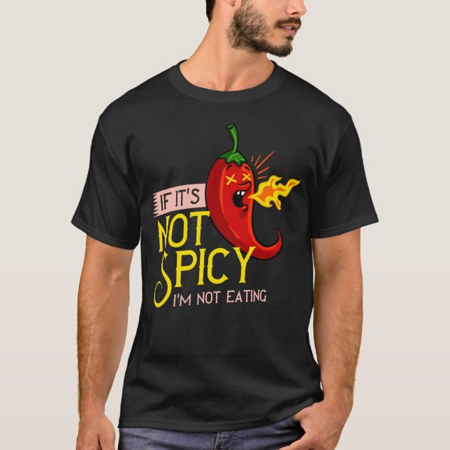 Spicy Chili Gift Hot Jalapeno Habanero Pepper T-Shirt (Front)