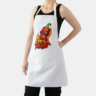 Spicy Chili Pepper Kitchen Apron – Bold Hot Pepper