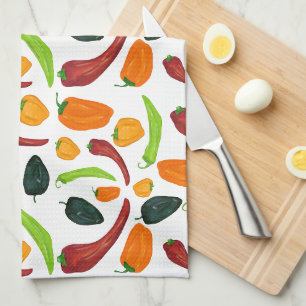 Spicy Chili Pepper Southwestern Kitchen Towel