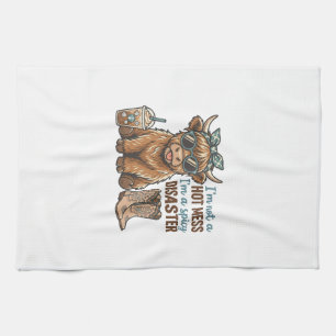 Spicy Disaster Highland Cow Coffee Western Shirt D Kitchen Towel