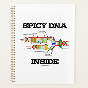 Spicy DNA Inside Molecular Biology Geek Humour Planner