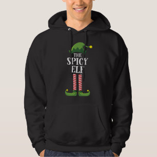 Spicy Elf Matching Family Group Christmas Party Fu Hoodie