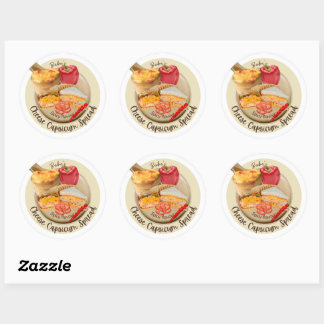 Spicy flavor cheese capsicum spread sticker