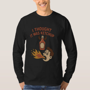 Spicy Food Struggler Chili Heat Fail Funny Foodie T-Shirt
