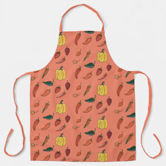 Spicy Hot Chili Peppers Apron