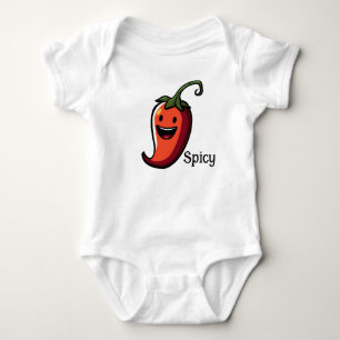 Spicy Hot Pepper  Baby Bodysuit