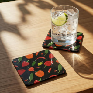 Spicy Hot Peppers Coaster