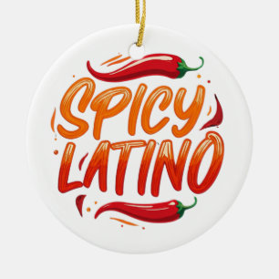 spicy Latino World Order Ceramic Ornament