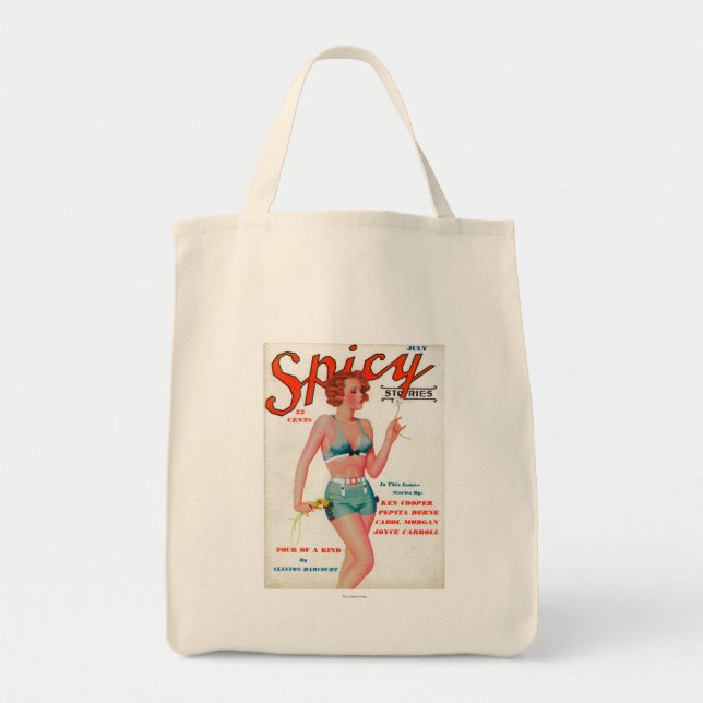 Spicy Magazine Cover Tote Bag (Front)