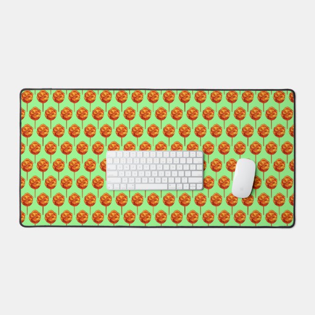Spicy Mango On A Stick Desk Mat (Keyboard & Mouse)