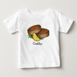 Spicy Maryland Crab Cake Crabcake Seafood Foodie Baby T-Shirt