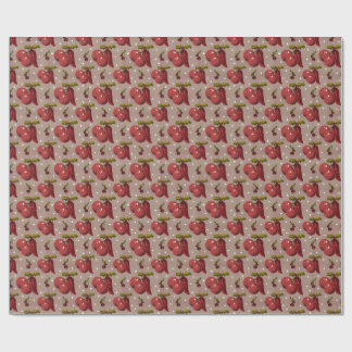 Spicy Noël Golden Botanical Luxe Wrapping Paper 