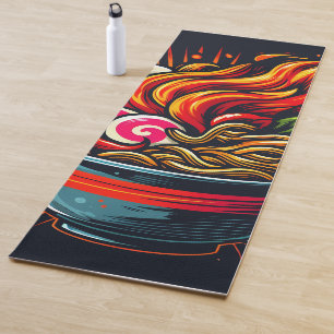 Spicy Ramen Japanese Noodle Street Art Yoga Mat