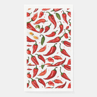  "Spicy Red Chili Paper Napkins" Napkin