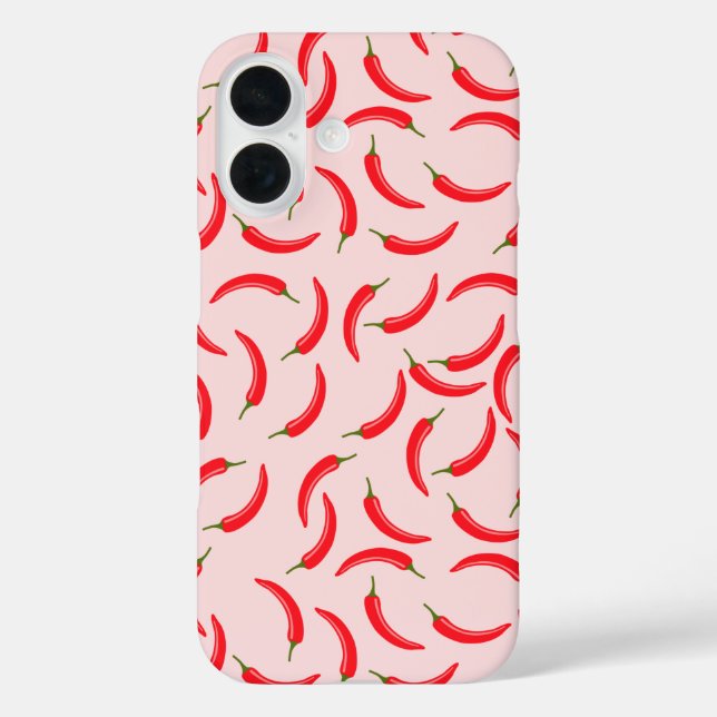 Spicy Red Chili Pattern Case-Mate iPhone Case (Back)