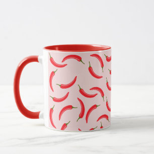 Spicy Red Chili Pattern Mug