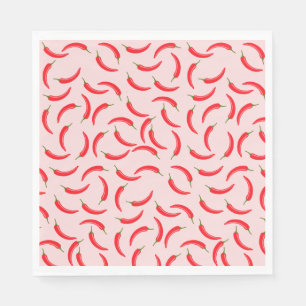 Spicy Red Chili Pattern Napkin
