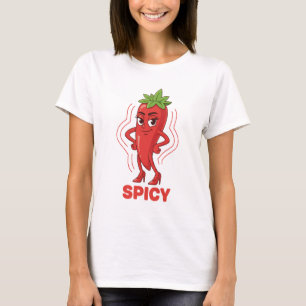 Spicy Red Chili Pepper Funny Sassy Food T-Shirt