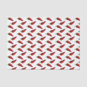 Spicy red chili peppers tissue paper