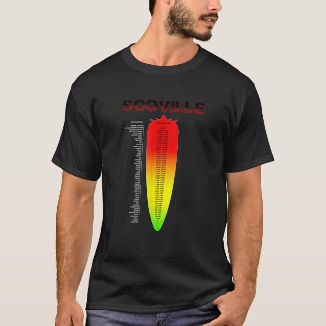Spicy Scoville Heat Scale Tshirt (Front)