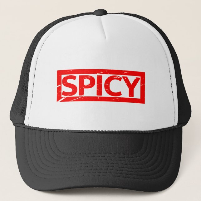 Spicy Stamp Trucker Hat (Front)