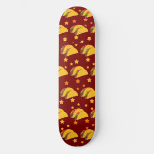 Spicy Tacos and Stars Skateboard