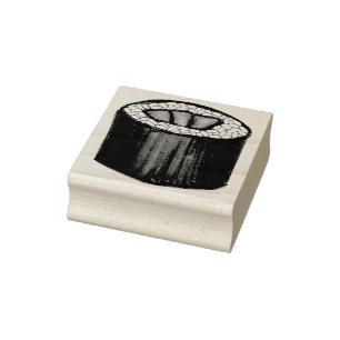 Spicy Tuna Roll Sushi Japan Japanese Food Maki Rubber Stamp