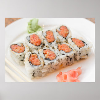 Spicy Tuna Roll Sushi Poster