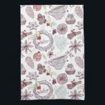 Spicy Winter Theme Pattern Kitchen Towel<br><div class="desc">seamless pattern with spicy winter theme © and ® Bigstock® - All Rights Reserved.</div>