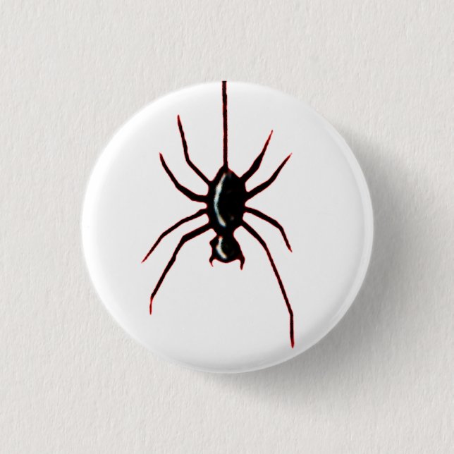 Spider 1 Inch Round Button (Front)