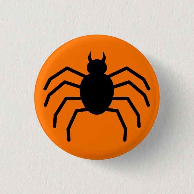 Spider 1 Inch Round Button (Front)