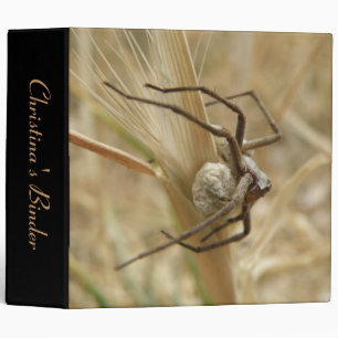 Spider and Egg Sac Custom Binder