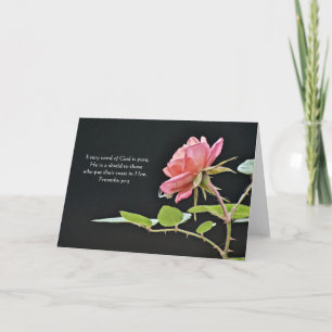 Spider and Rose Scripture Card Proverbs 30:5