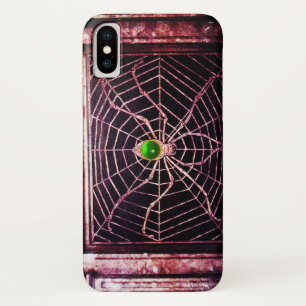 SPIDER AND WEB Green Emerald Black Case-Mate iPhone Case