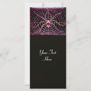 SPIDER AND WEB Purple Amethyst Black