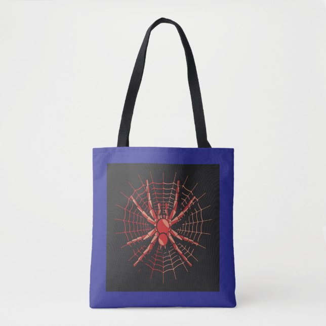 Spider Art Tote Bag - Bold and Unique Design (Front)