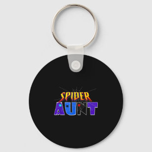 Spider aunt design mother's day family birthday keychain