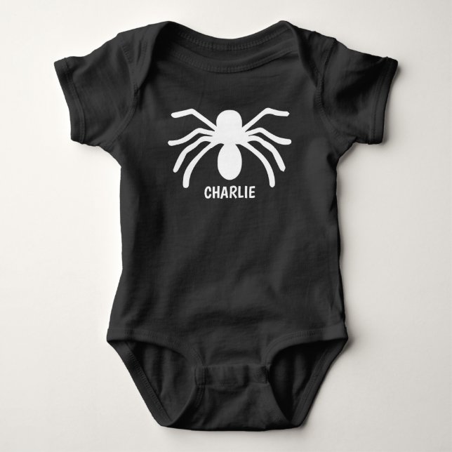 Spider Baby's First Halloween Baby Bodysuit (Front)